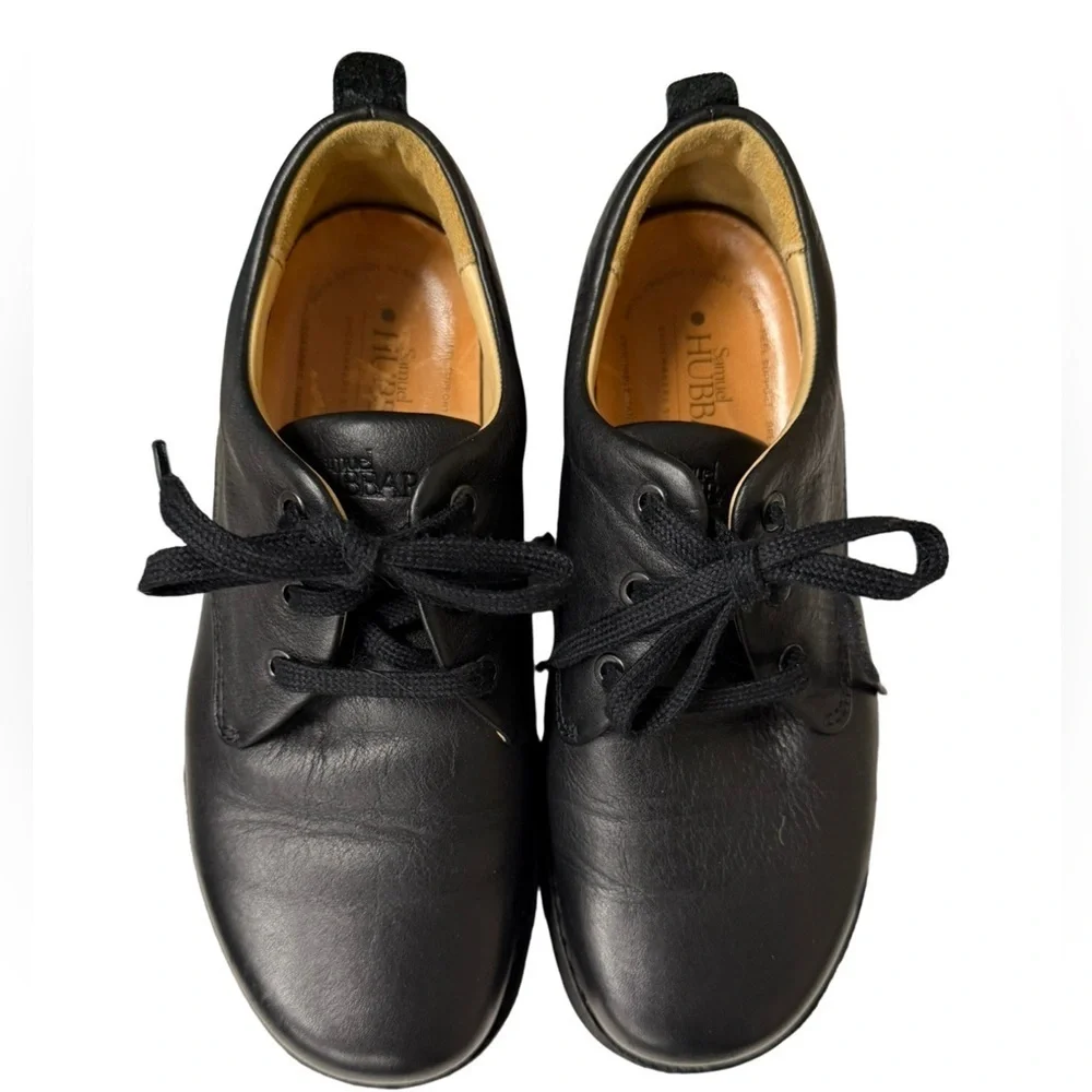 SAMUEL HUBBARD Men's free Oxford Shoes Black Leather Size 7 / EU 40